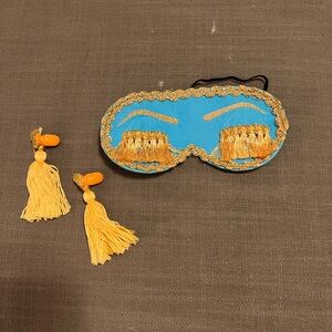 Audrey Hepburn Breakfast at Tiffany’s Sleep Mask with Tassel Ear Plugs